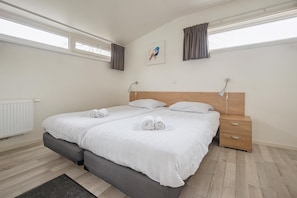 Bangalô | 2 quartos, individualmente mobiliados, roupa de cama