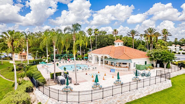 A heated pool