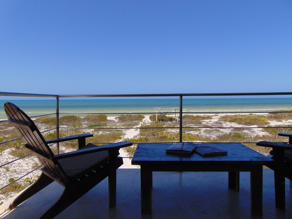 Blick vom Balkon