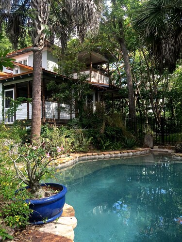 Yellow Cottage in the Woods