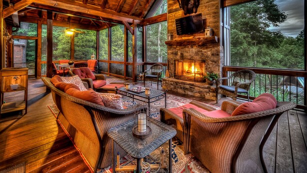 Cabin, 5 Bedrooms | Balcony - Row Harder by Escape to Blue Ridge (Blue Ridge)
