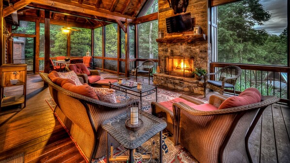 Cabin, 5 Bedrooms | Balcony - Row Harder by Escape to Blue Ridge (Blue Ridge)