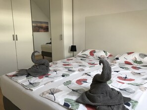 2 soverom, strykejern/-brett, wi-fi (inkludert) og sengetøy