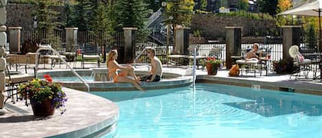 Indoor pool, outdoor pool
