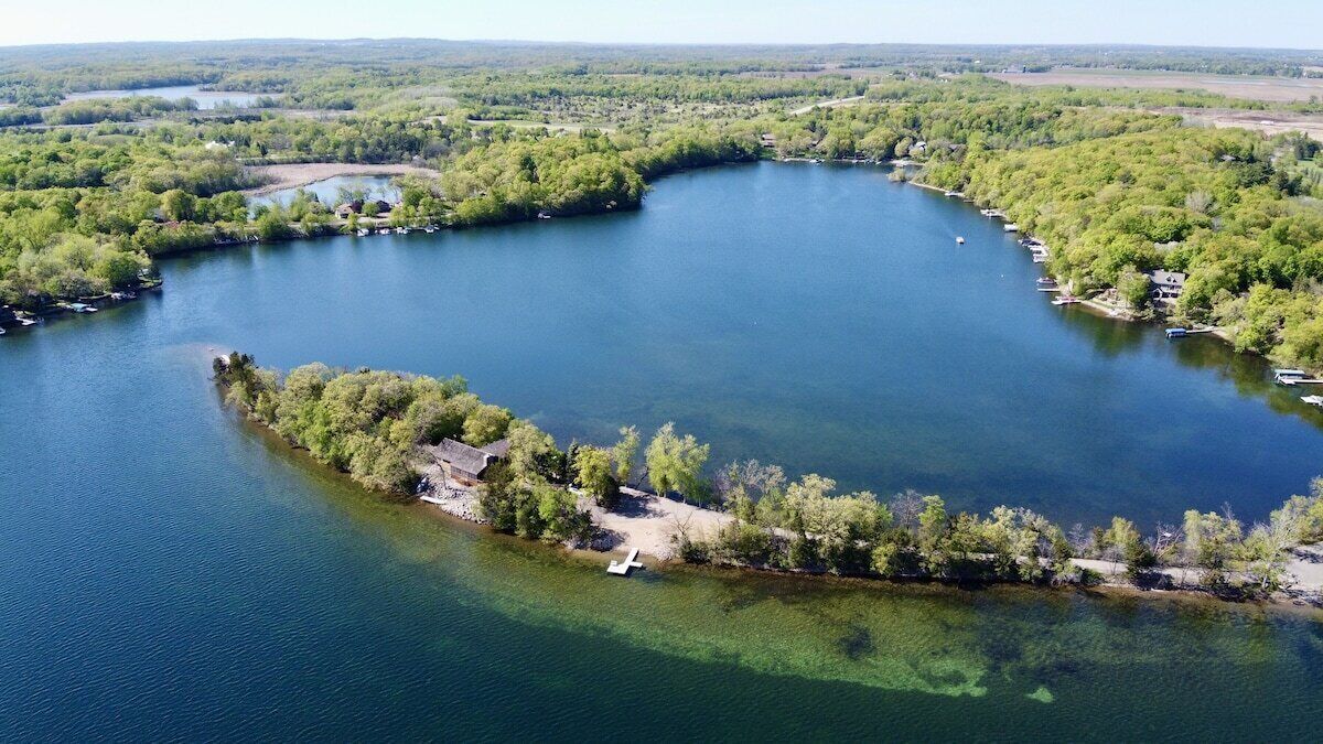 Secluded cabin on private peninsula