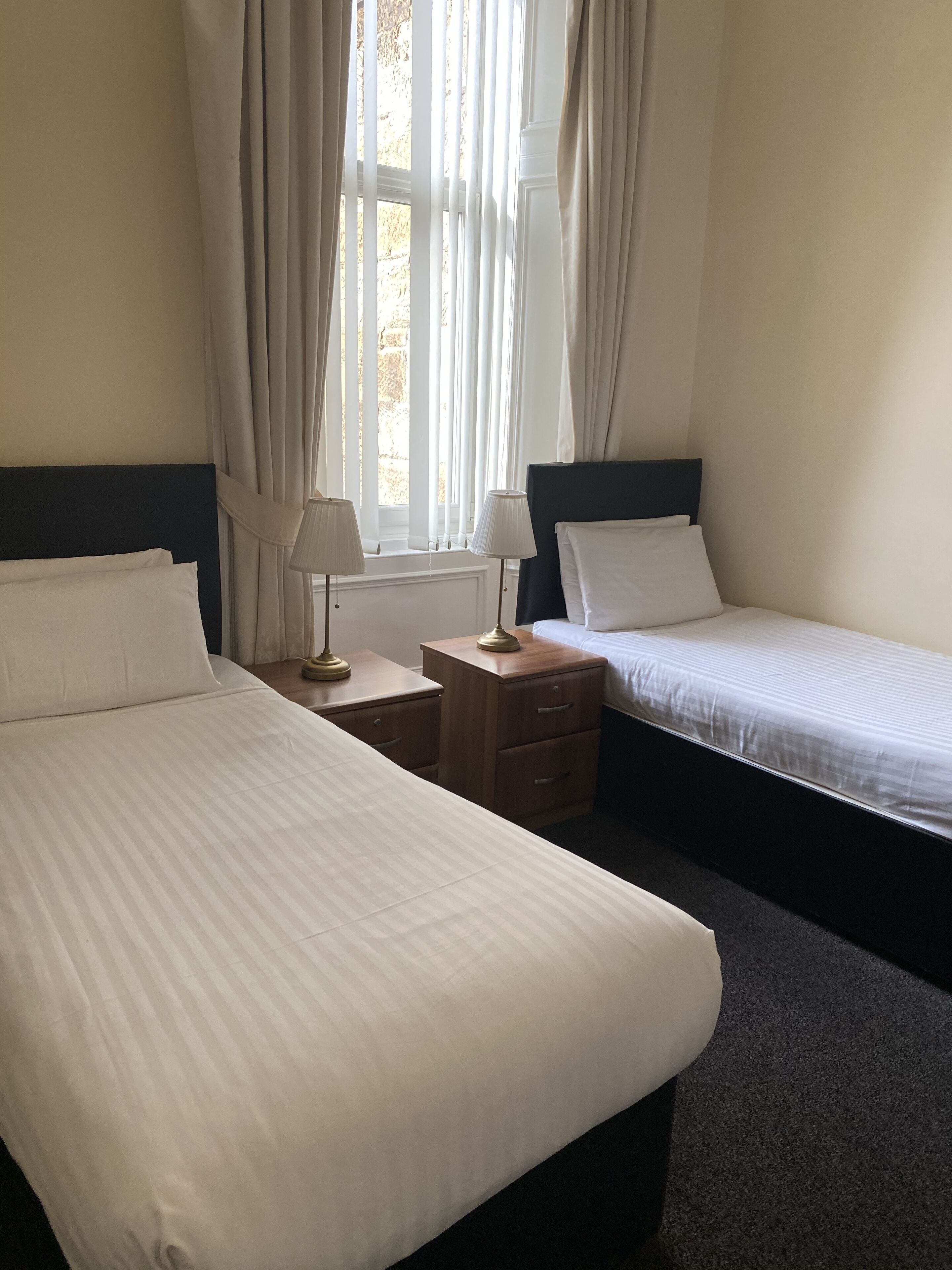 Camera Deluxe con 2 letti singoli | Biancheria da letto di alta qualità, ferro/asse da stiro, Wi-Fi gratuito