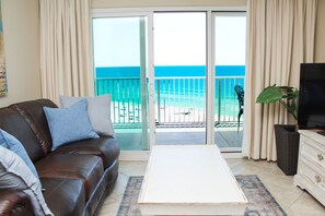 Flat-screen TV - Brand New Furniture! 8th Floor Beachfront Condo. Large Balcony View Of Ocean (Gulf Shores)