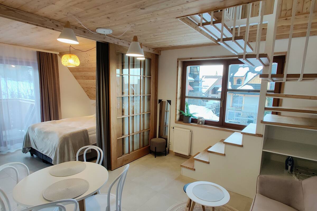 Design Apartment (Kozi Wierch) | Living room | 43-inch Smart TV with digital channels, TV