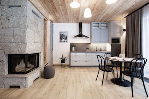 Exclusive Apartment (Granit) | Private kitchenette | Full-size fridge, microwave, stovetop, dishwasher - Willa Kozińcówka (Zakopane)