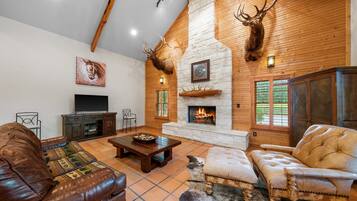 TV connectée, cheminée