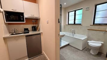 Hair dryer, towels