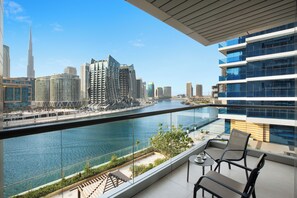 Deluxe-Apartment, 2 Schlafzimmer (Burj Khalifa View) | Ausblick vom Zimmer