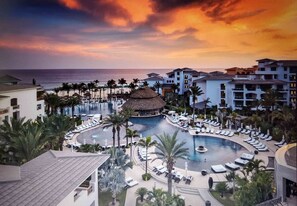 Outdoor pool - CHRISTMAS: 5 Star Elite Oceanfront RESORT, Los Cabos, Great Views ENHANCED CLEAN (Cabo San Lucas)