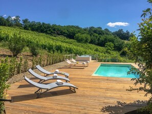 Pool - Stunning private villa for 12 guests with hot tub, A/C, private pool, WIFI and TV (Montevarchi)