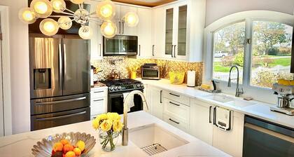 Beach house home with private beach in CT.