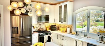 Beach house home with private beach in CT.