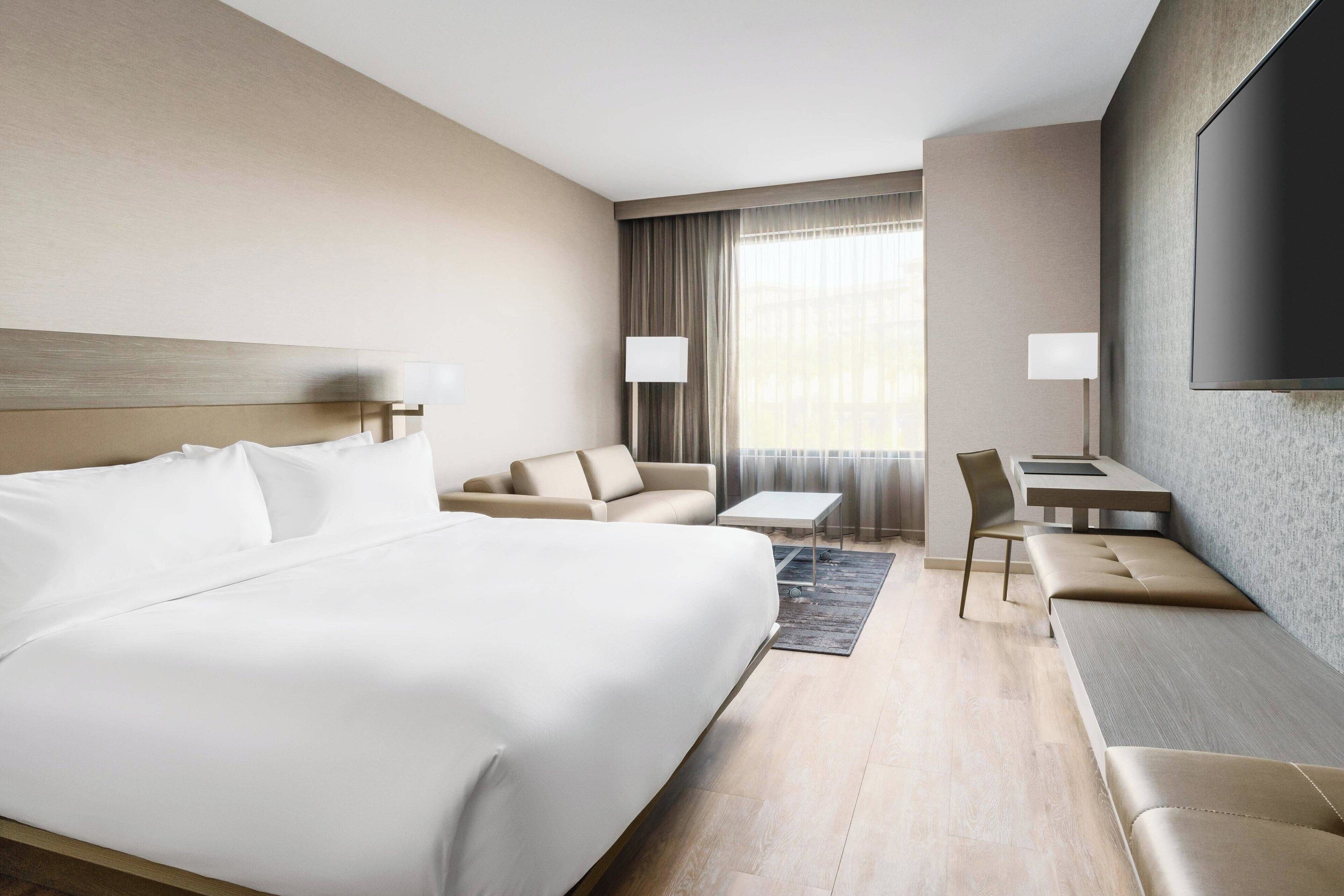 room, 1 king bed with sofa bed | premium bedding, in-room safe, desk, laptop workspace