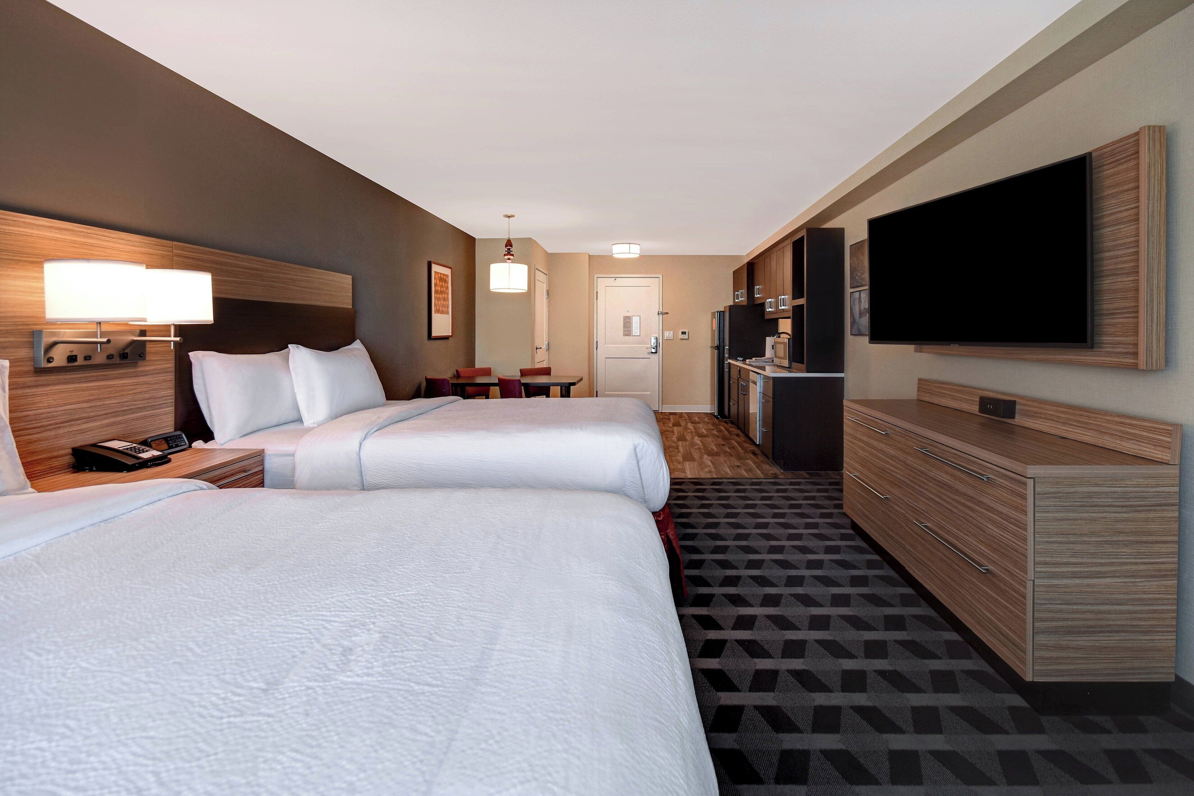 studio, 2 queen beds | hypo-allergenic bedding, pillow-top beds, desk, iron/ironing board