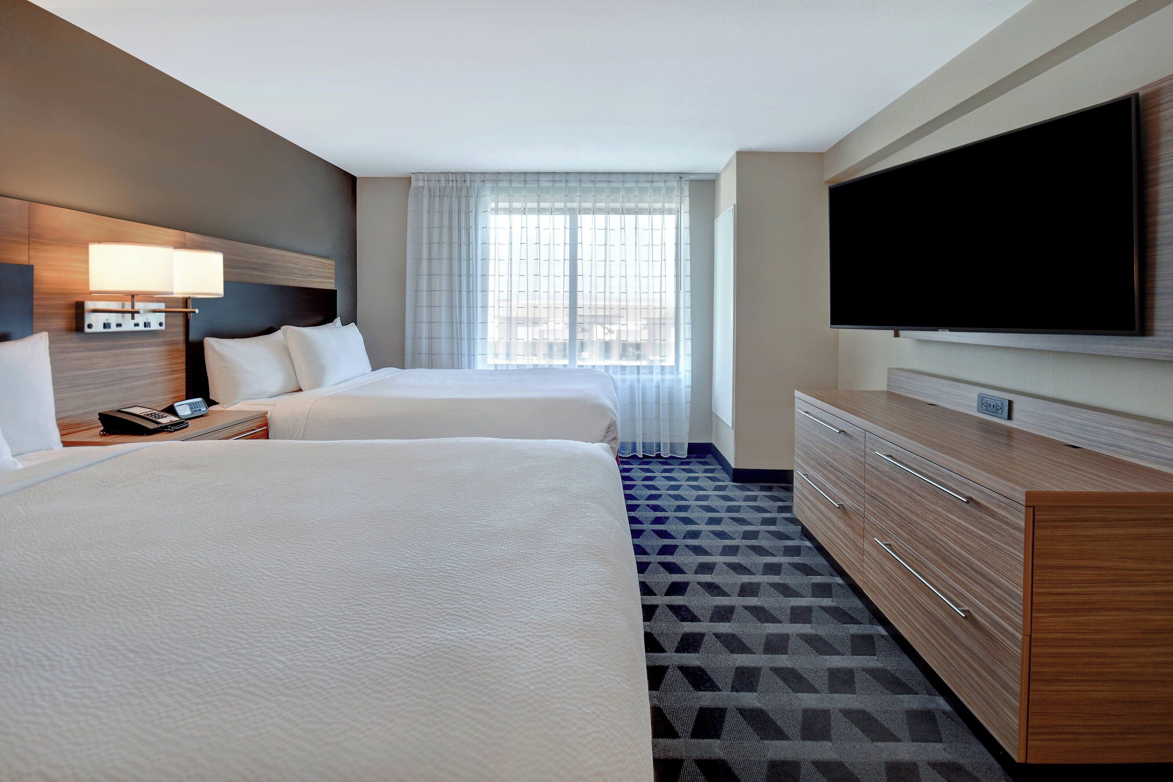 studio, 2 queen beds | hypo-allergenic bedding, pillow-top beds, desk, iron/ironing board