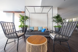 Sitteområde i lobbyen