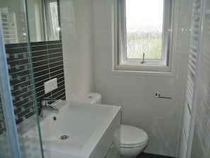 Bathroom - Modern Lodge With an Electric Sloop in Giethoorn (Giethoorn)