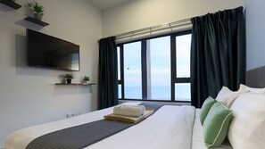 Apartamento exclusivo, 2 habitaciones | Ropa de cama de alta calidad y edredones de plumas