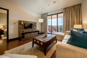 Apartment, 1 Bedroom | Living room - Luton Vacation Homes - Royal Amwaj South Residence (Dubai)