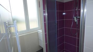 Shower, hair dryer