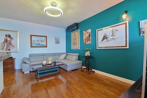 公寓, 2 間臥室, 吸煙房, 露台 | 客廳