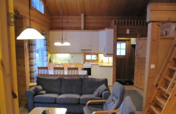 Apartment, 2 Bedrooms | Living area | TV, fireplace, DVD player