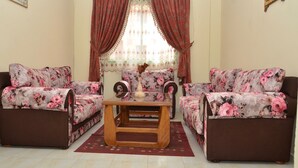 Apartment, 2 Bedrooms, Smoking, Balcony | Living area - Cheap Accommodation in Marrakech (Marrakech)