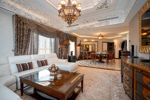 Apartment, 3 Bedrooms | Living room | TV - Luton Vacation Shoreline Sea View Apart (Dubai)