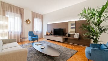 Apartment, 2 Bedrooms | Living area | Flat-screen TV