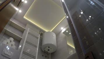 Appartement, 1 chambre, accessible aux personnes à mobilité réduite, fumeurs | Salle de bain | Sèche-cheveux, serviettes fournies