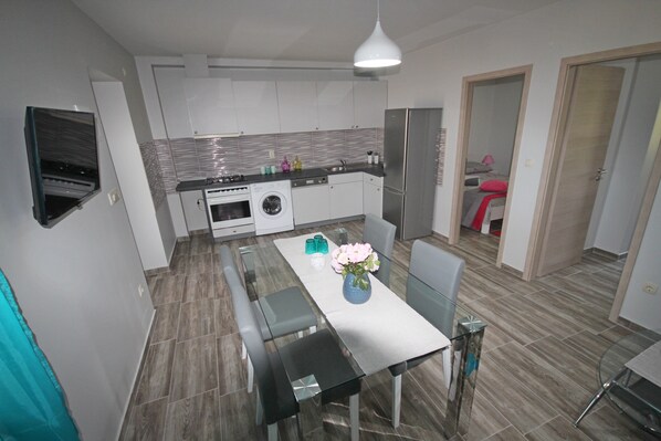 Apartamento, 2 quartos, terraço | Parte interna