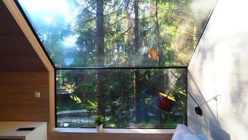 Vue depuis l’hébergement