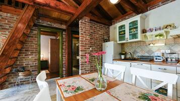 House, 1 Bedroom, Smoking, Terrace | Private kitchen | Fridge, dishwasher, coffee/tea maker, toaster