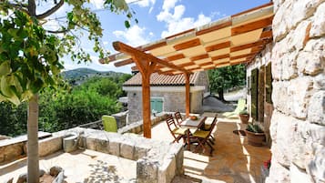 Casa, 1 habitación, para fumadores, Terraza | Áreas de la propiedad