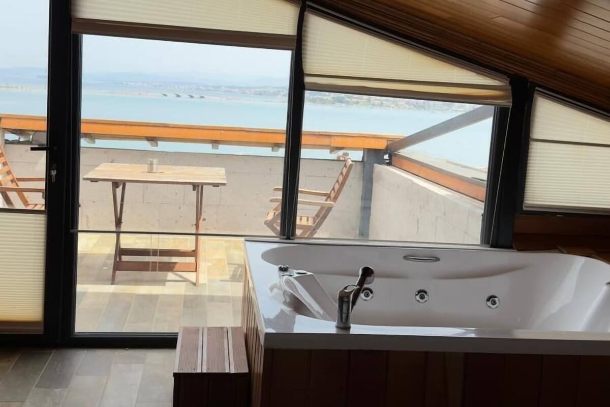 Panoramic Room, 1 King Bed, Terrace, Sea View | Premium bedding, minibar, free WiFi