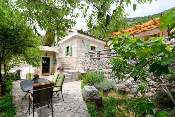 House, 1 Bedroom, Balcony, Garden View | Property grounds - Traditional Stone House Adrian (Starigrad)