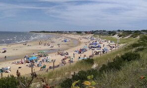 Beach nearby, sun-loungers