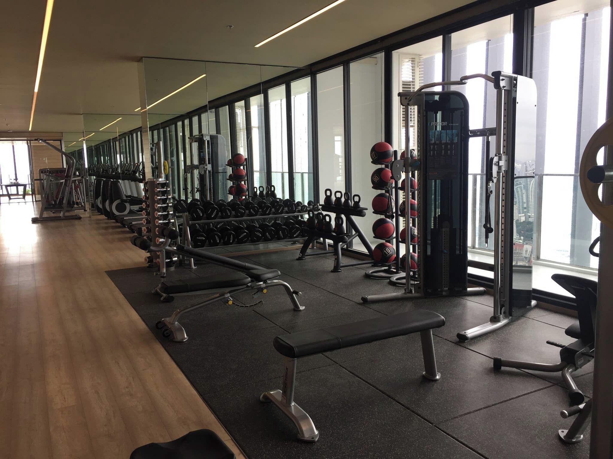 อพาร์ทเมนท์, 1 ห้องนอน, พร้อมสิ่งอำนวยความสะดวกสำหรับผู้พิการ, ระเบียง | ฟิตเนส