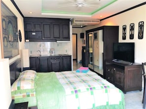 Appart'hôtel, 1 chambre, fumeurs, balcon | 1 chambre