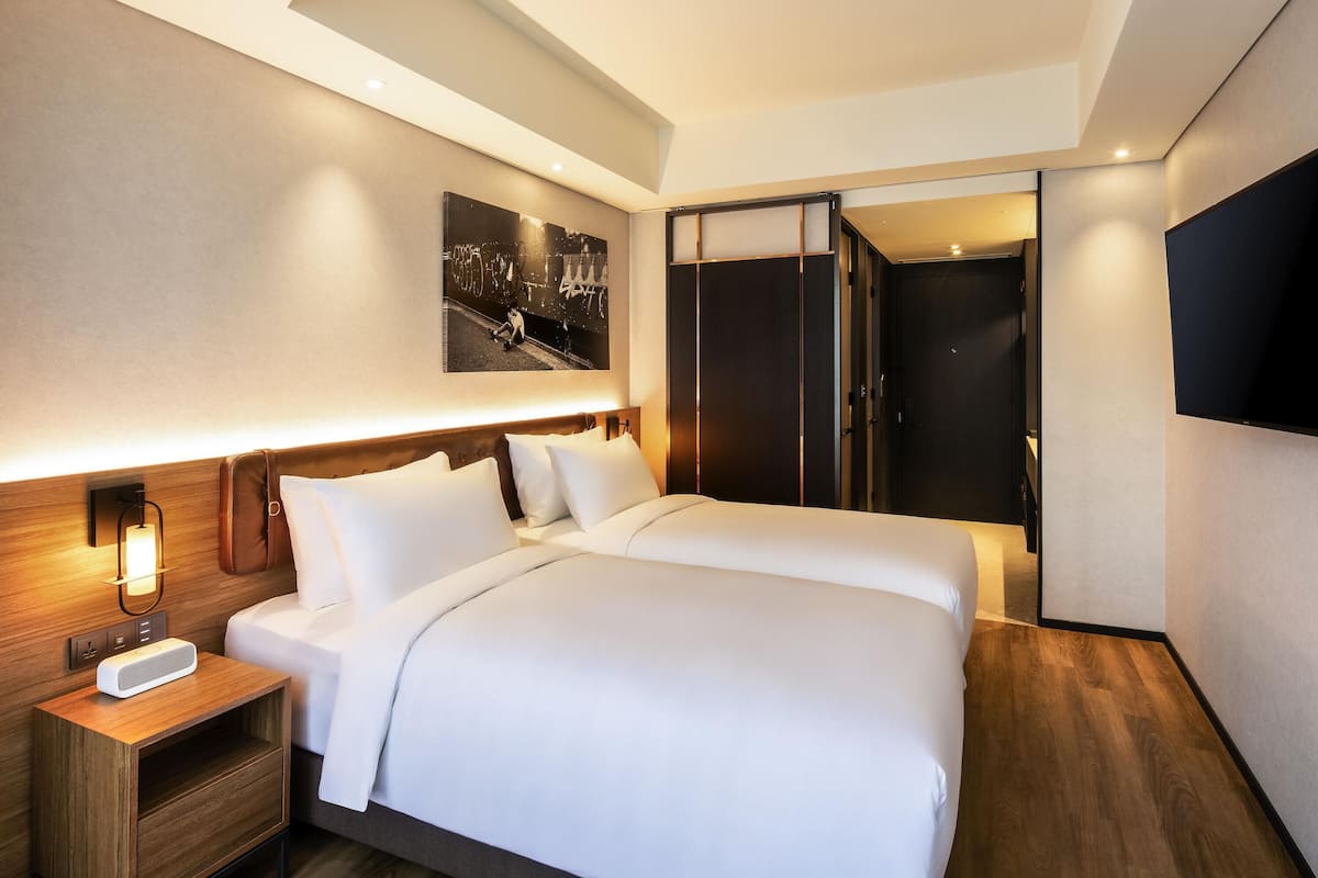 Biancheria da letto di alta qualità, una cassaforte in camera