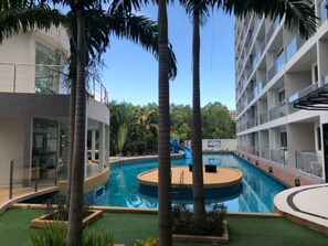 Apartment, 1 Schlafzimmer, Raucher, Balkon | Pool | Außenpool