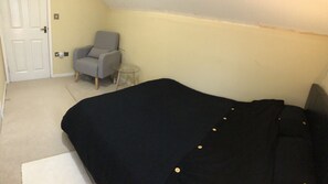 1 bedroom, iron/ironing board, bed sheets