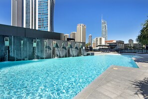 Indoor pool, outdoor pool