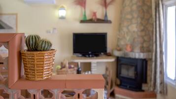 TV, caminetto