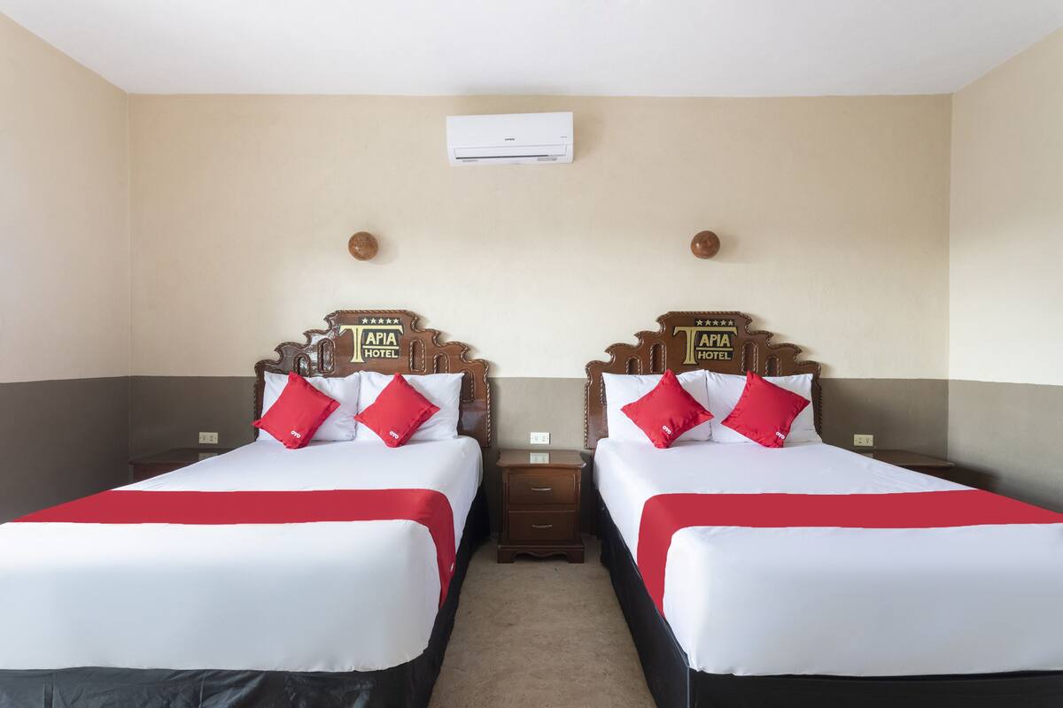 Chambre Standard, 2 lits doubles | Accès au Wi-Fi (inclus), literie fournie