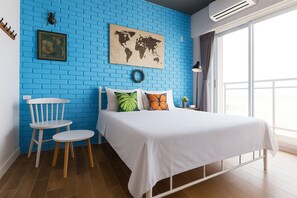 Habitación Elite doble, balcón | Cortinas opacas, wifi gratis, ropa de cama